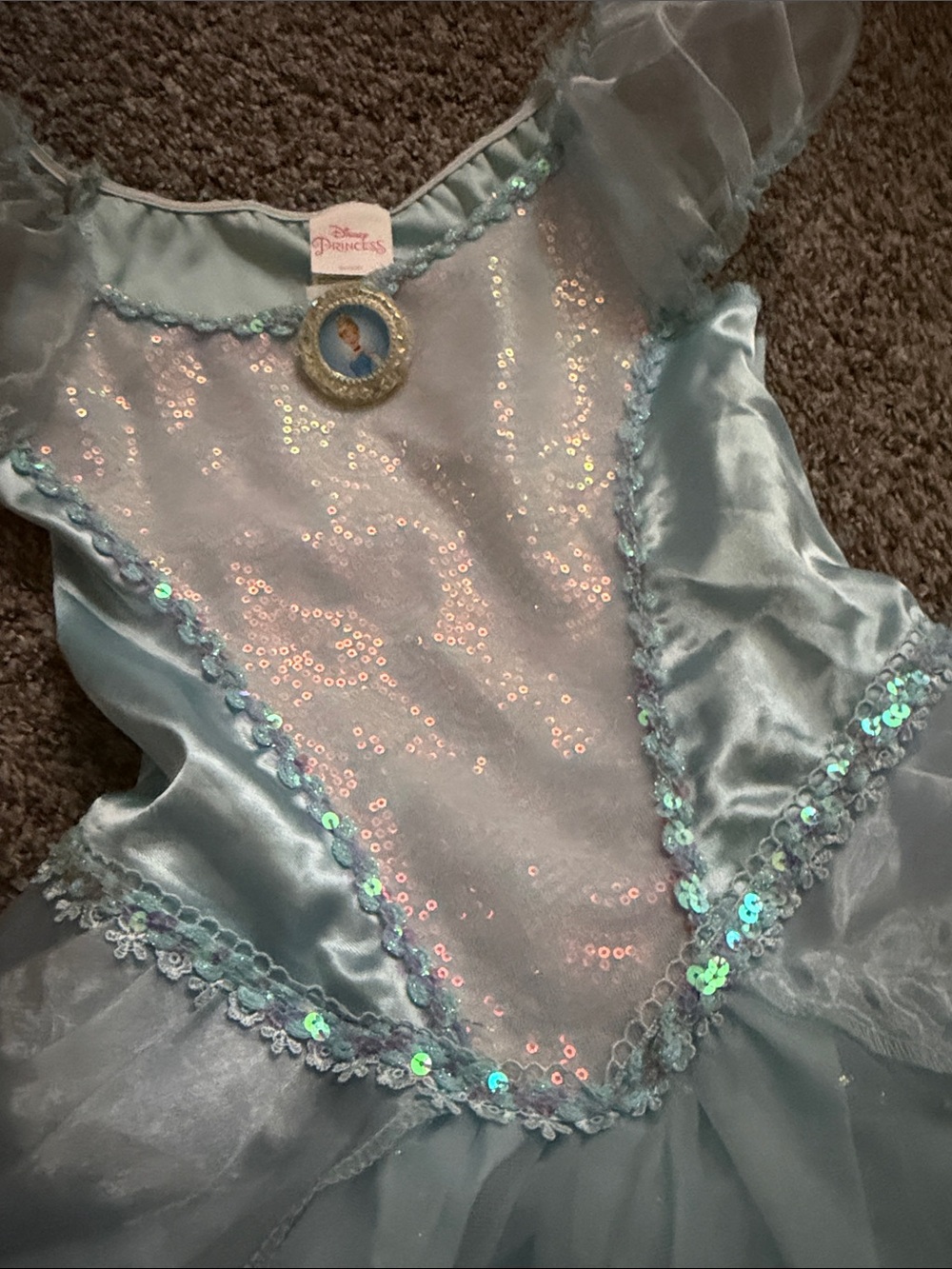 Disney Light Blue Cinderella-Inspired Sparkle Dress - Picture 3 of 4